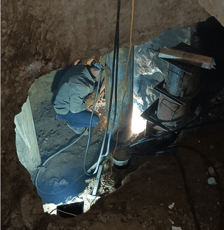 黄南州一住院楼地基下沉压桩加固